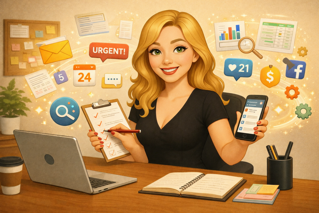 Assistante administrative et digitale pour vous aider et vous libérer du temps